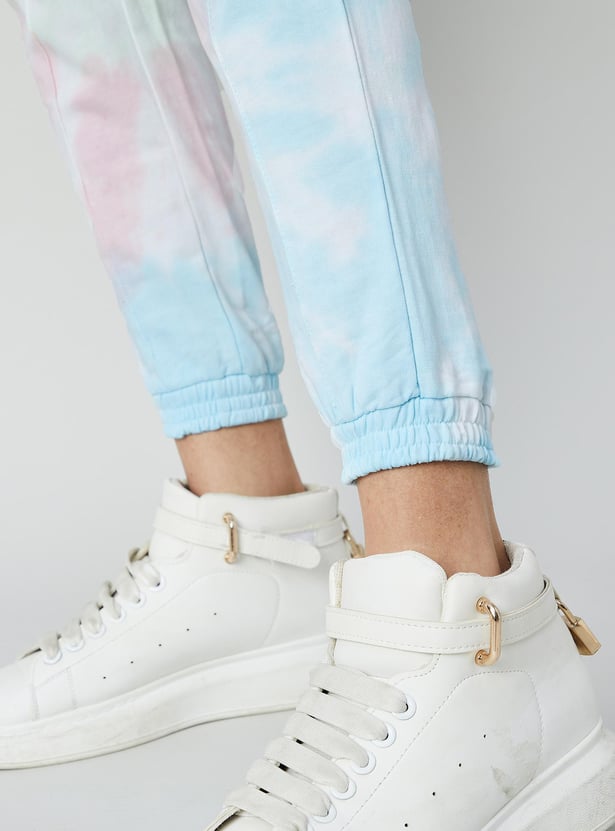 GINGER Women Tie-Dye Printed Elasticated Joggers