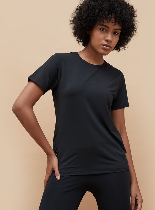 Buy KAPPA Women Reflective Print Sports T shirt from Kappa at just INR 899.0