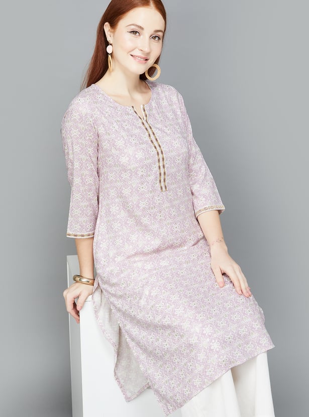 MELANGE Women Printed Straight Kurta