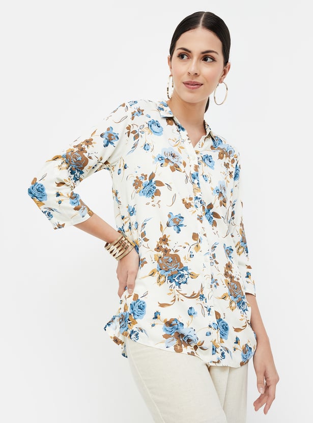 MELANGE Women Floral Printed Tunic