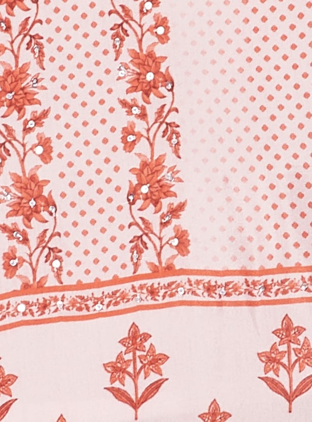 MELANGE Floral Printed Straight Kurta Set