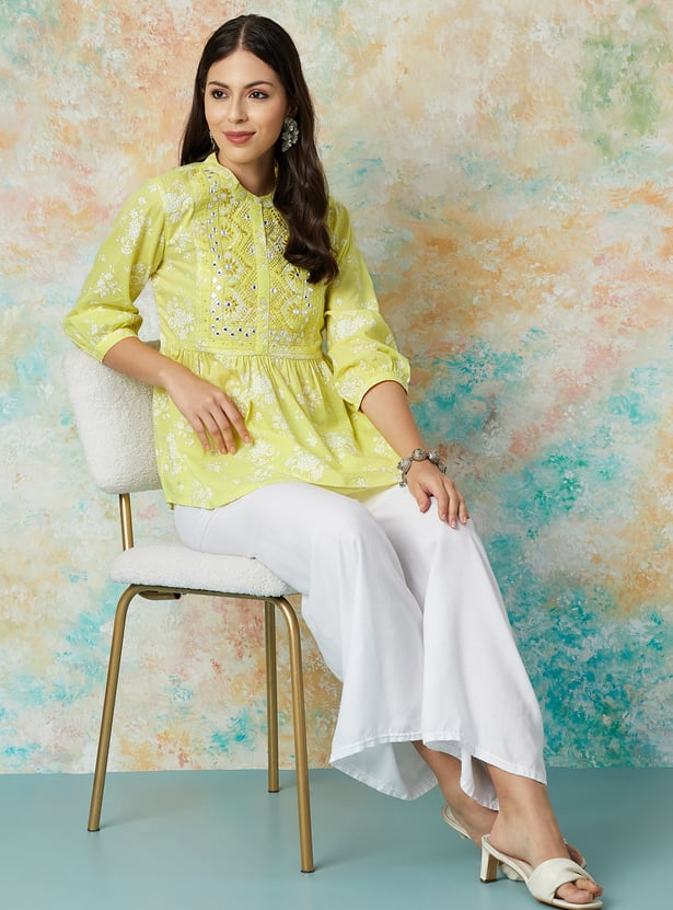 MELANGE Embroidered Tunic