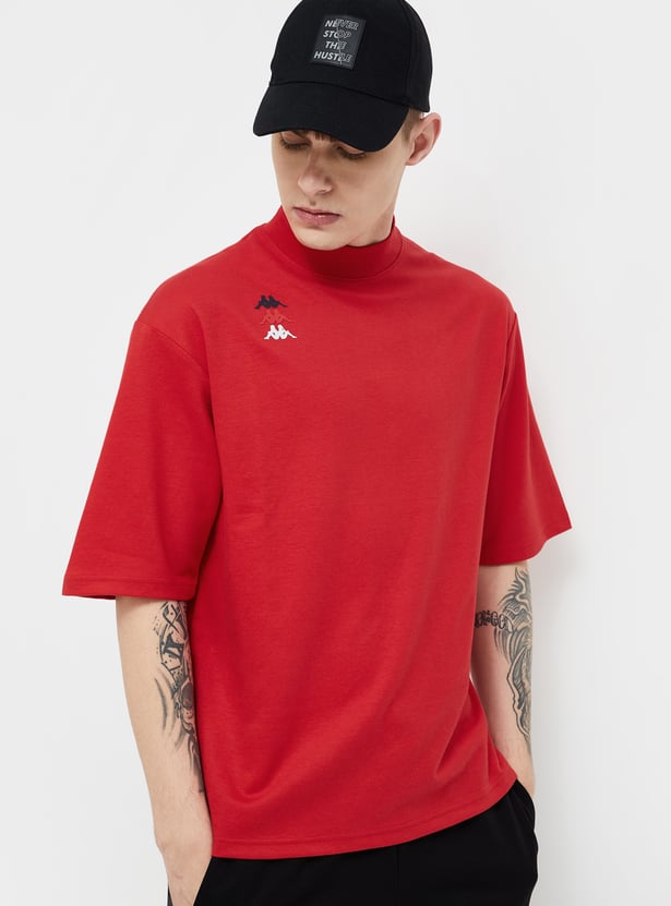 KAPPA Men Solid Oversized Sports T-shirt