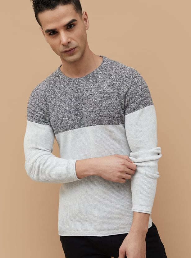 CODE Colorblocked Sweater