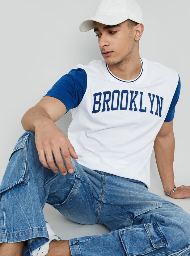 FAME FOREVER Men Colourblocked T-shirt