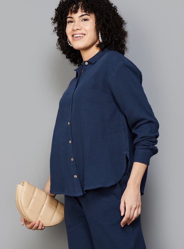 COLOUR ME Women Solid Shirt