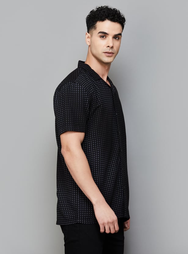 BOSSINI Men Printed Slim Fit Casual Shirt