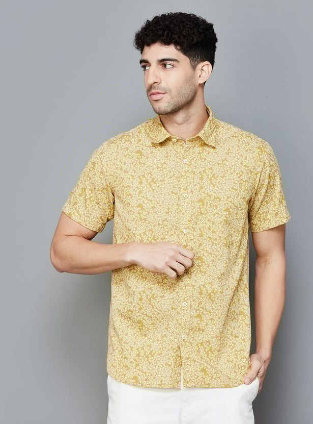 Buy COLORPLUS Men Printed Regular Fit Casual Shirt from Colorplus
