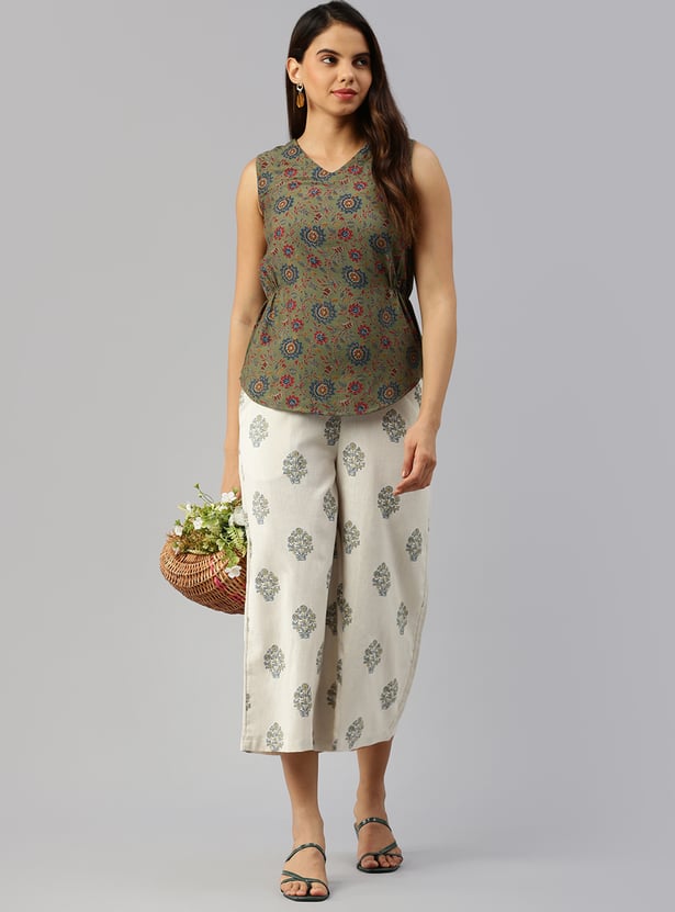 DE MOZA Women Floral Printed Top