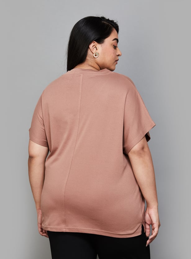 NEXUS Women Solid V-Neck Top