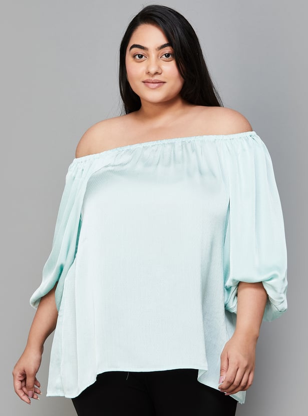 NEXUS Women Solid Off-Shoulder Top