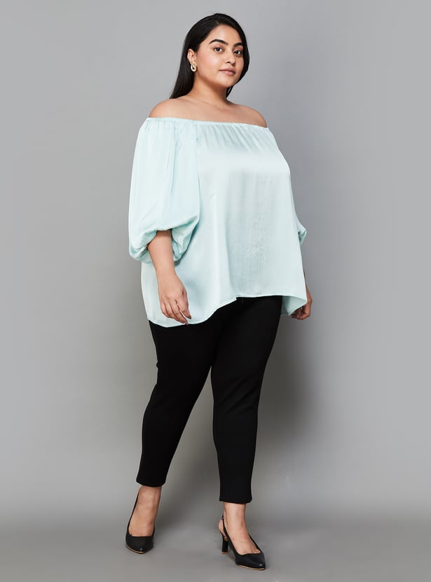 NEXUS Women Solid Off-Shoulder Top