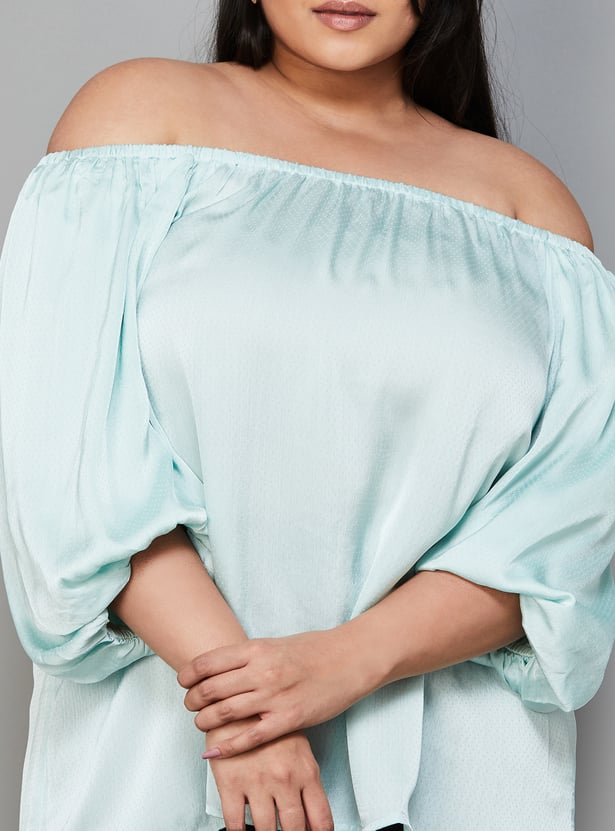 NEXUS Women Solid Off-Shoulder Top
