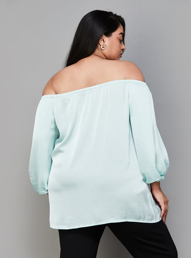 NEXUS Women Solid Off-Shoulder Top