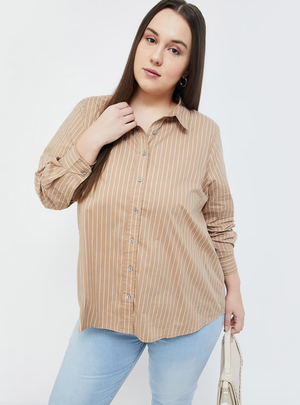 NEXUS Women Striped Regular Fit Casual Shirt