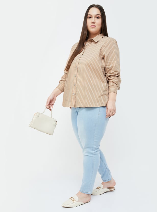 NEXUS Women Striped Regular Fit Casual Shirt