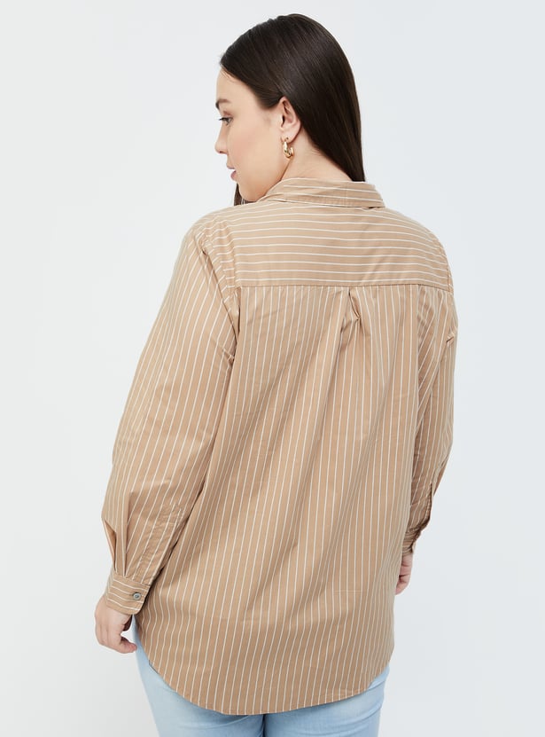 NEXUS Women Striped Regular Fit Casual Shirt