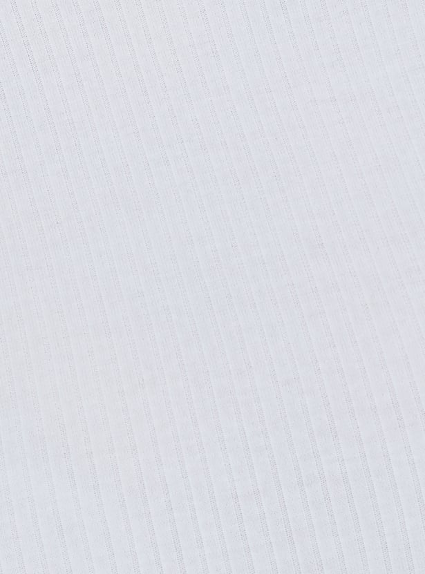CODE CLASSIC Women Ribbed Knit Top