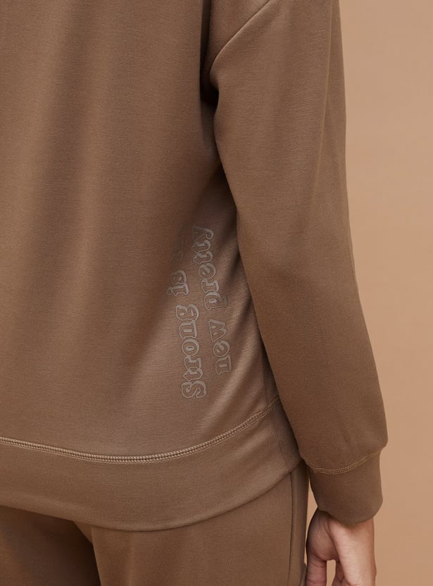 KAPPA Women Solid Sports Sweatshirt