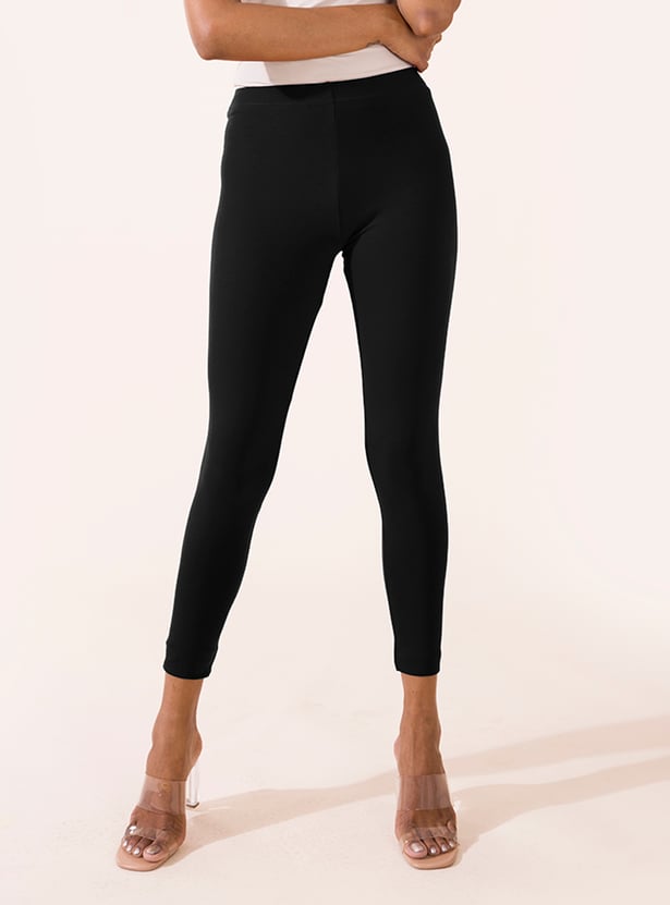 Go colors black leggings best sale