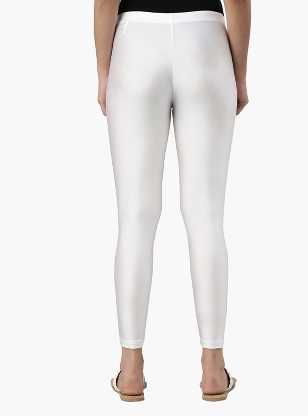GO COLORS Solid Elasticated Leggings