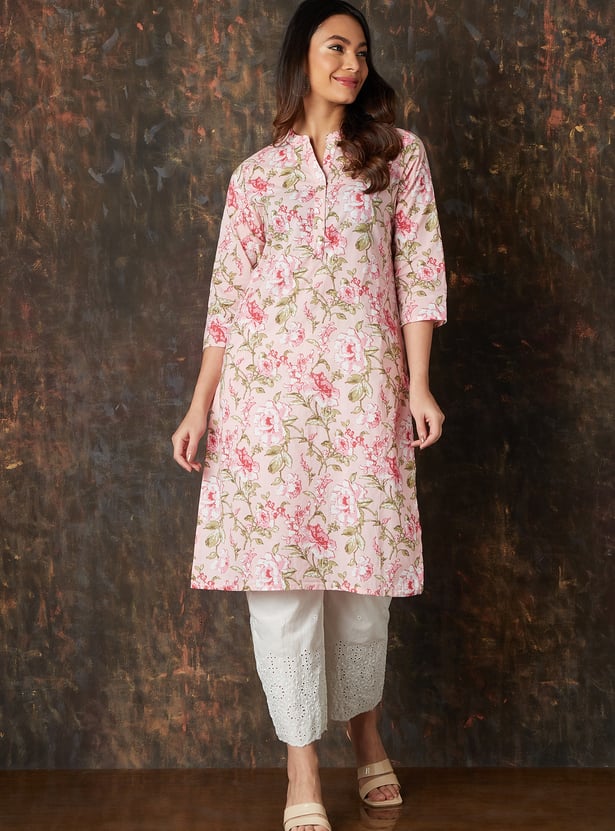 MELANGE Women Printed Straight Kurta