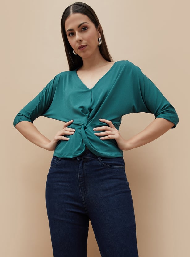 CODE Knotted Detail Top