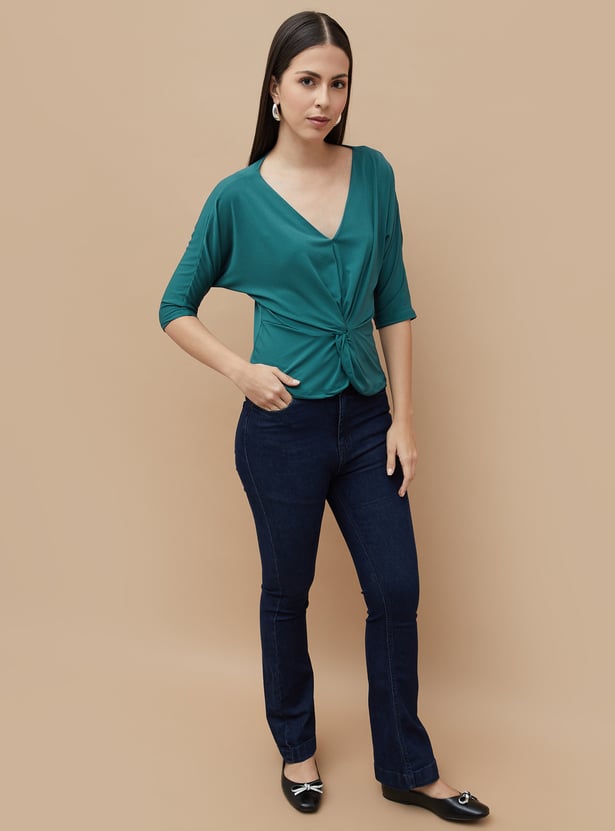CODE Knotted Detail Top