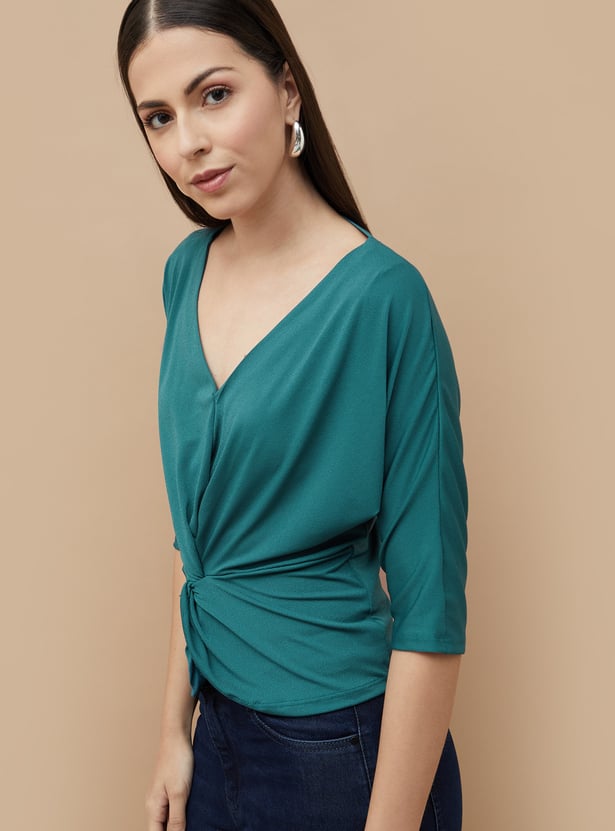 CODE Knotted Detail Top