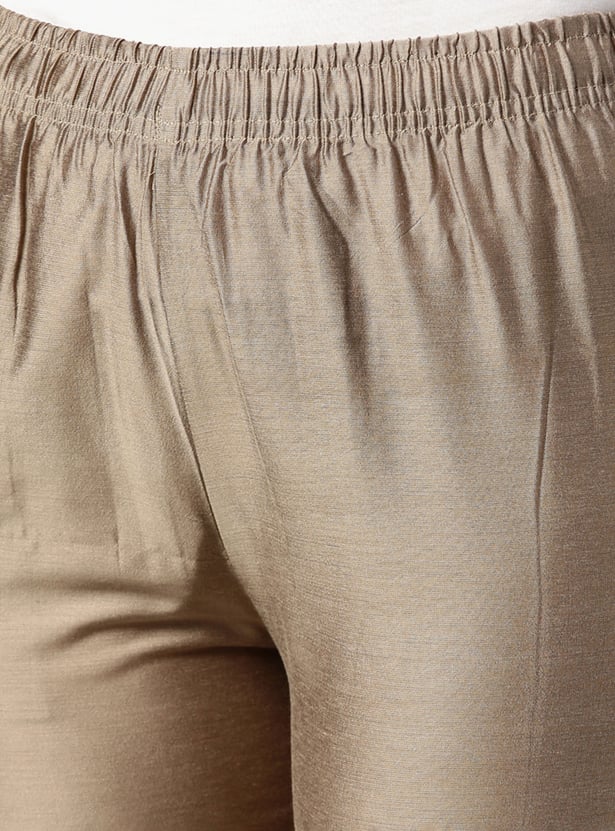 GO COLORS Solid Straight Pant