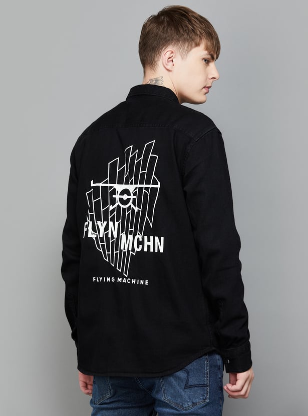 Casual Jacket Flying Machine Black Denim Jacket Buy FLYING