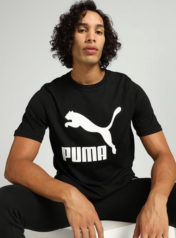 PUMA Men Brand Logo Print Active T-shirt