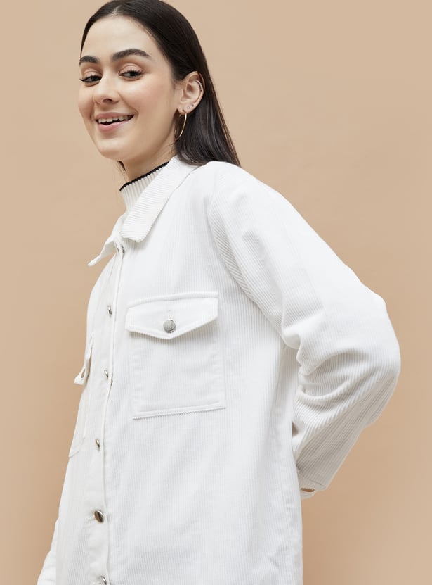 FAME FOREVER Corduroy Trucker Jacket
