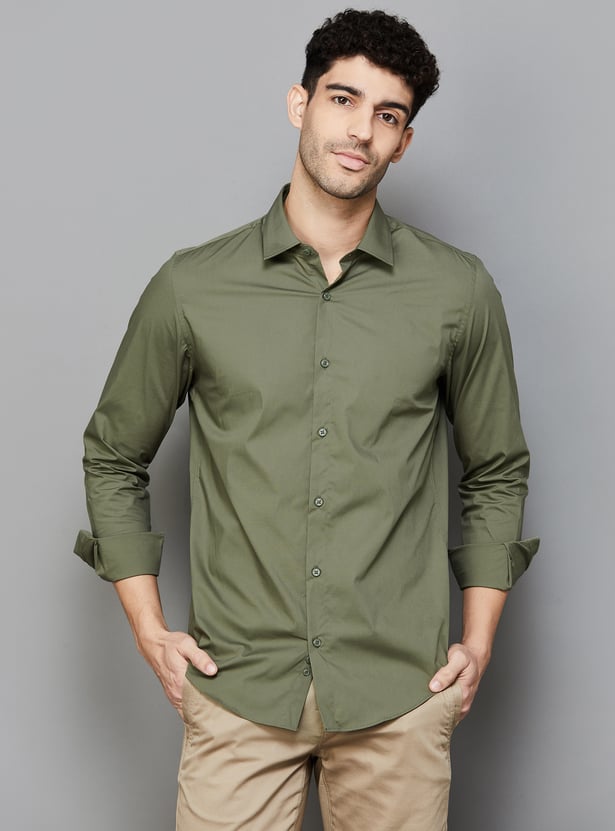 United Colors Of Benetton Camicia Uomo – Popeline Indaco A Righe – Collo Button Down – Regular Fit - 3