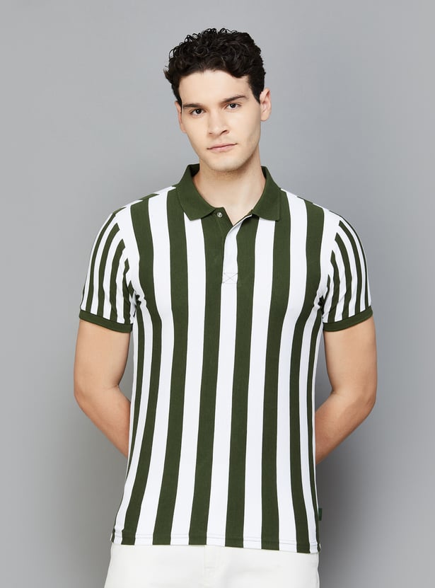 UNITED COLORS OF BENETTON Striped Polo T-shirt