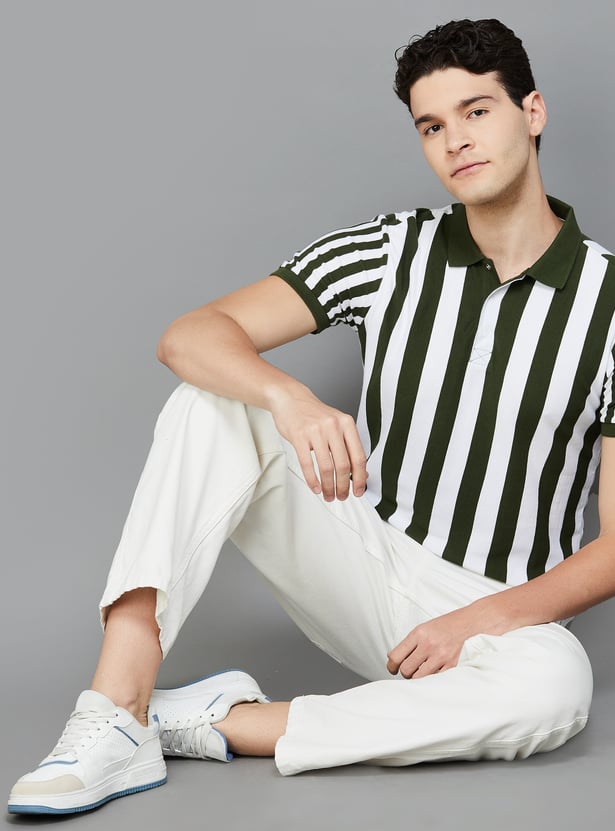 UNITED COLORS OF BENETTON Striped Polo T-shirt