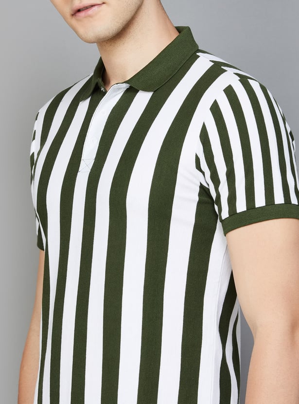 UNITED COLORS OF BENETTON Striped Polo T-shirt