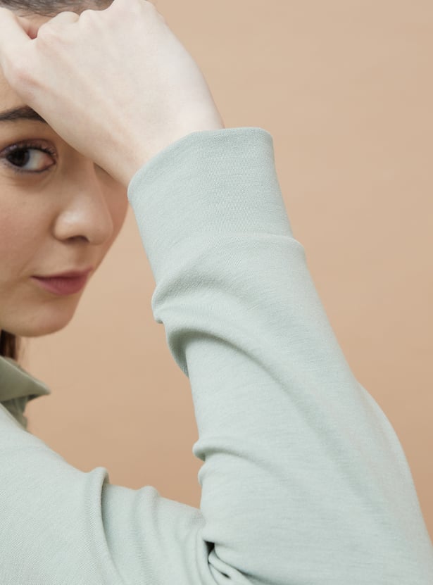 KAPPA Appliqued Cropped Sweatshirt