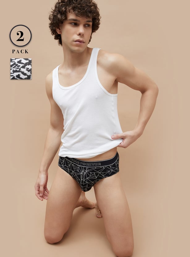 FAME FOREVER Printed Briefs - Pack of 2