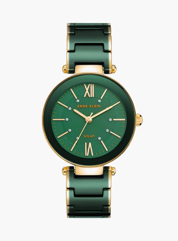 ANNE KLEIN Women Solar Analog Watch - AK3844GNGB