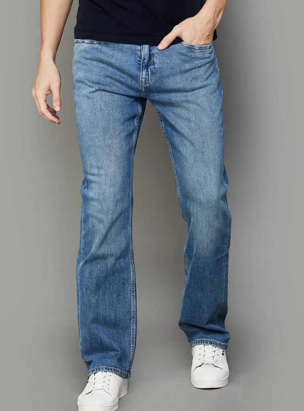 Buy POLO Men Light Washed Connor Jeans (Bootcut) from