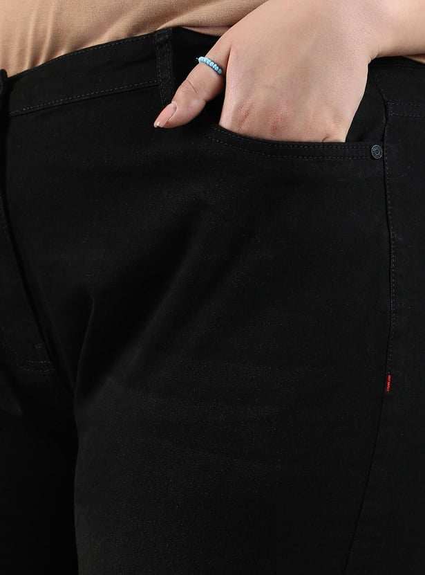 INSTAFAB PLUS Slashed Knee Regular Fit Jeans