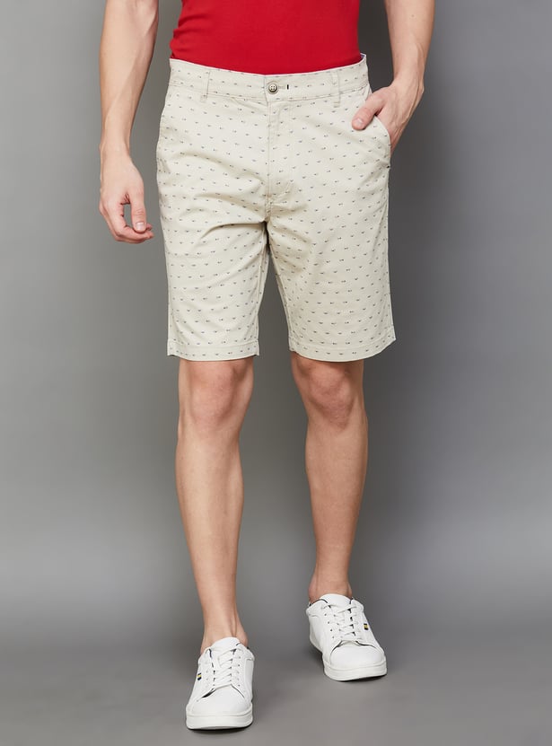 Buy T-BASE Men Printed Casual Shorts from T-Base at just INR