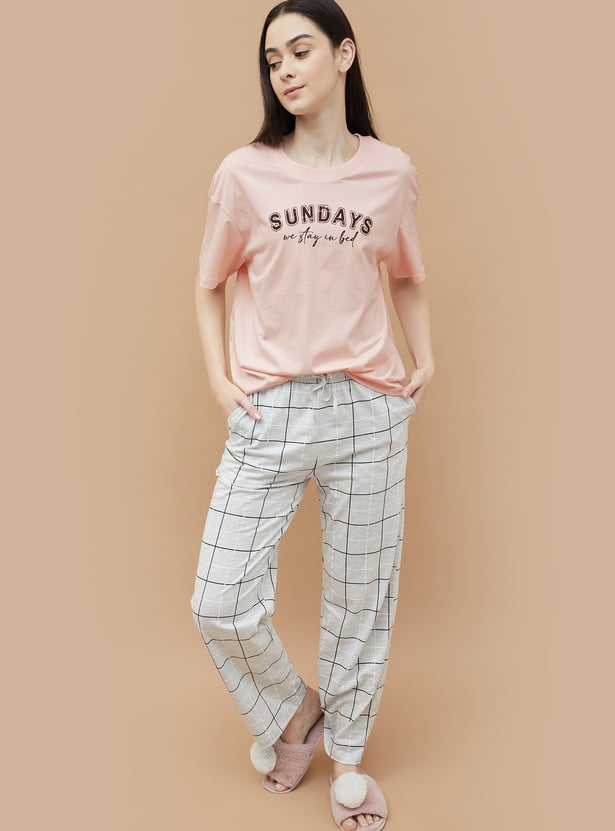 GINGER Typographic Printed T-shirt