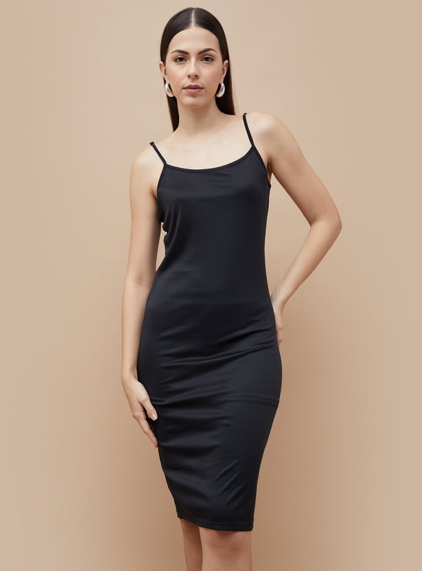 CODE Animal Print Sheath Dress with Slip