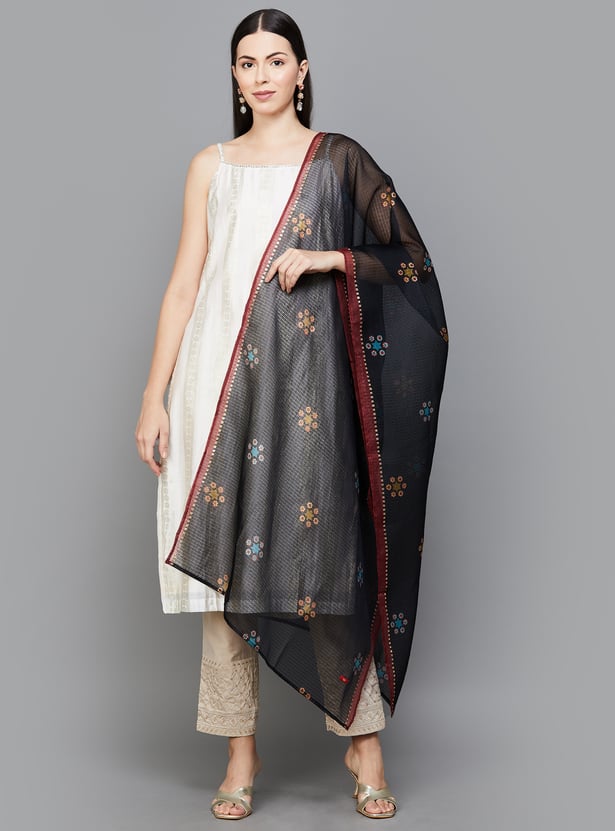 W Floral Print Dupatta