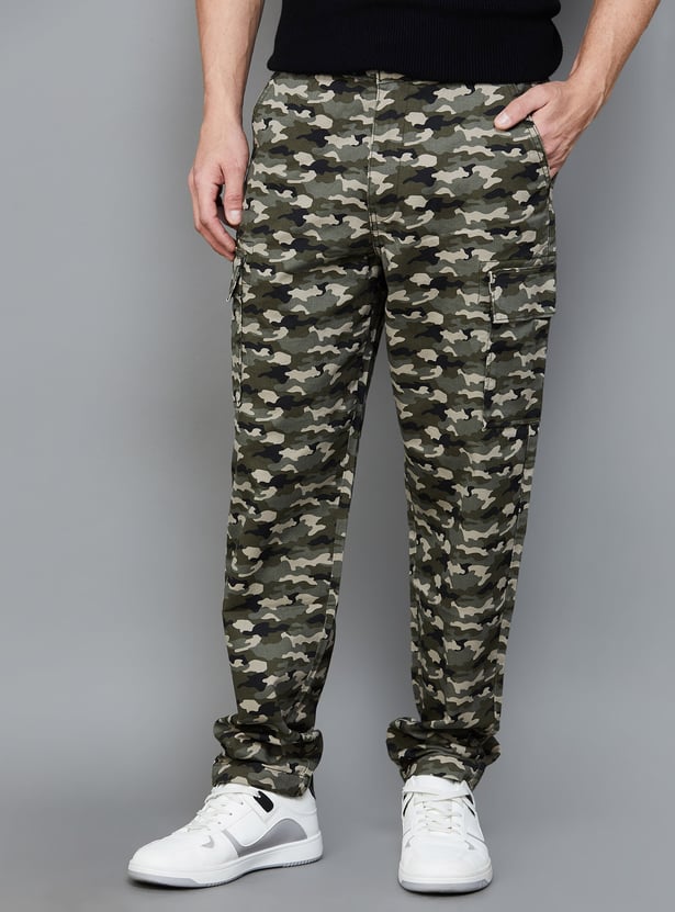 Buy LEVI'S Camouflage Print Cargo Trousers from Levi's at just INR