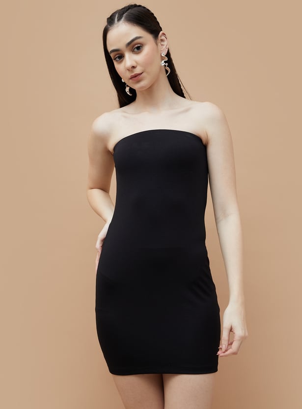 Buy GINGER Embellished Mesh Dress with Slip from Ginger at just