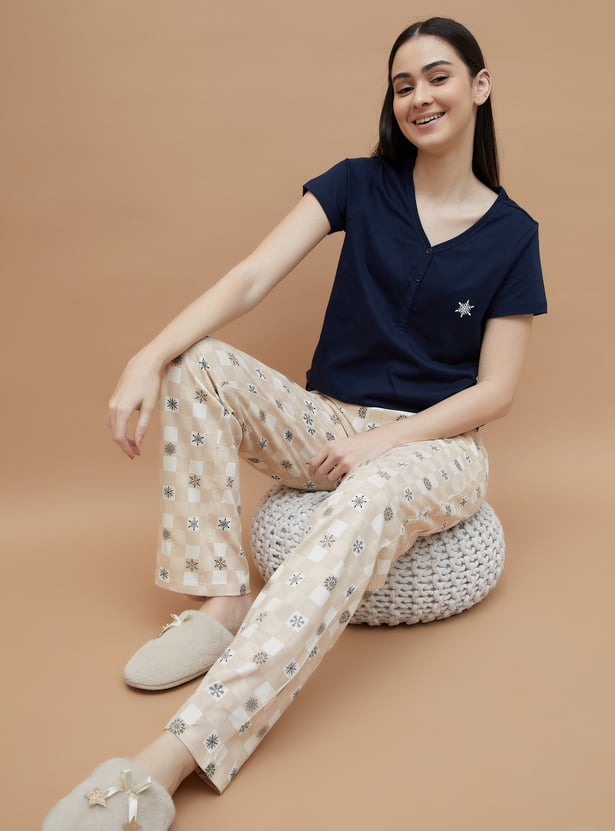 GINGER Solid Night Suit