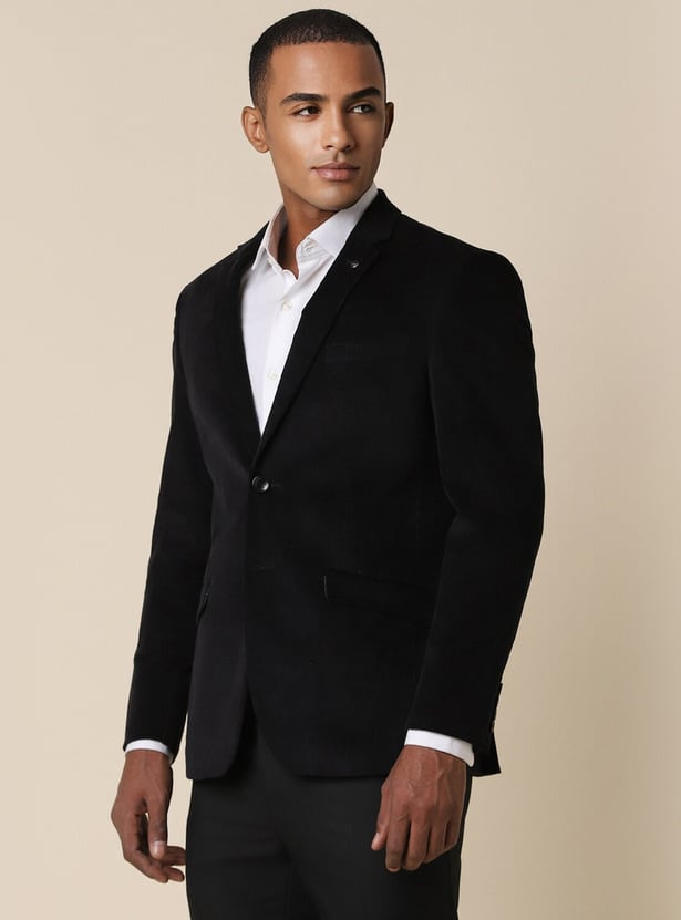 Buy ALLEN SOLLY Textured Slim Fit Single Breasted Formal Blazer from Allen Solly at just INR 7999.0